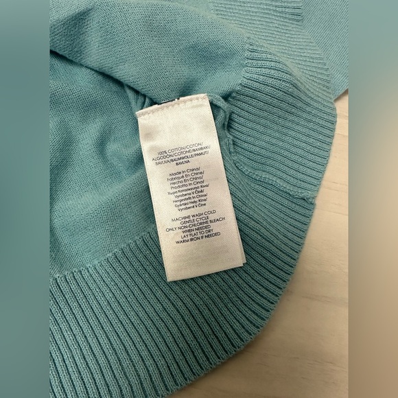 Chaps Women's Sky Blue Cardigan - Picture 6 of 6